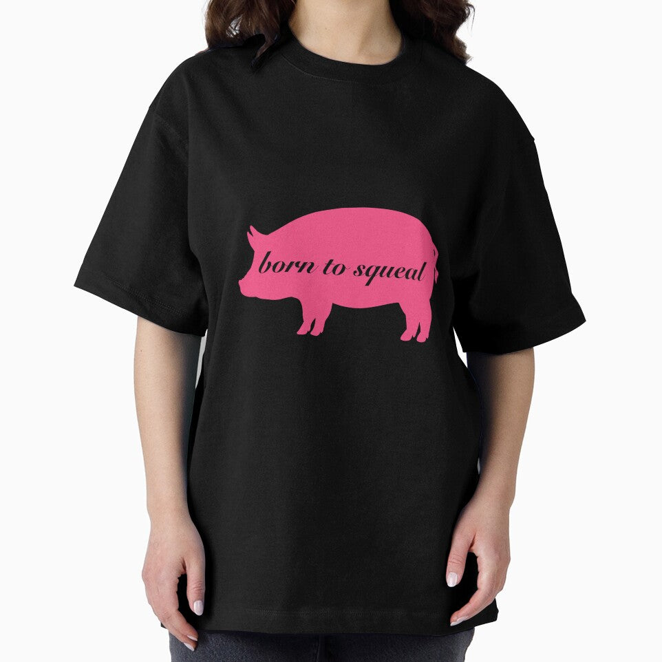 Born to squeal - pig outline by gaslight-n