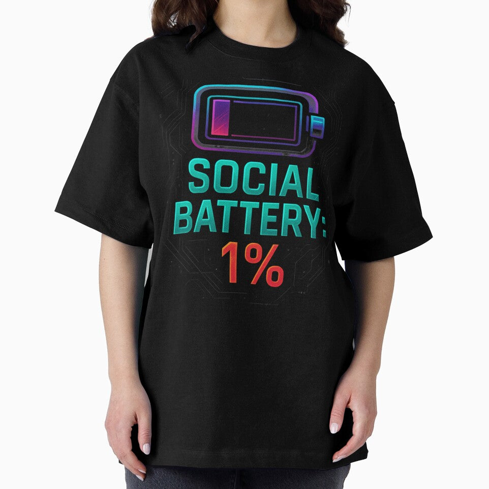 Social Battery 1% – Introvert Mood Activated by BestDetailer