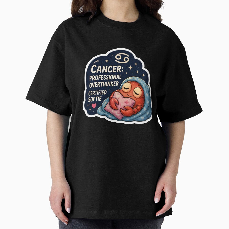 Cancer Professional Overthinker Certified Softie Zodiac by Zodiac Celestial Art