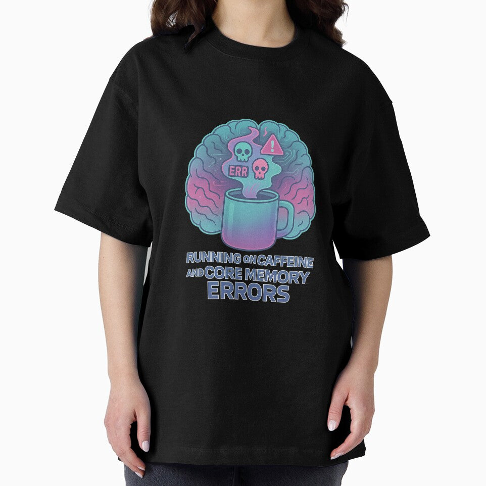 Caffeine & Core Memory Errors – Glitch Brain Design by DesignedAnyway