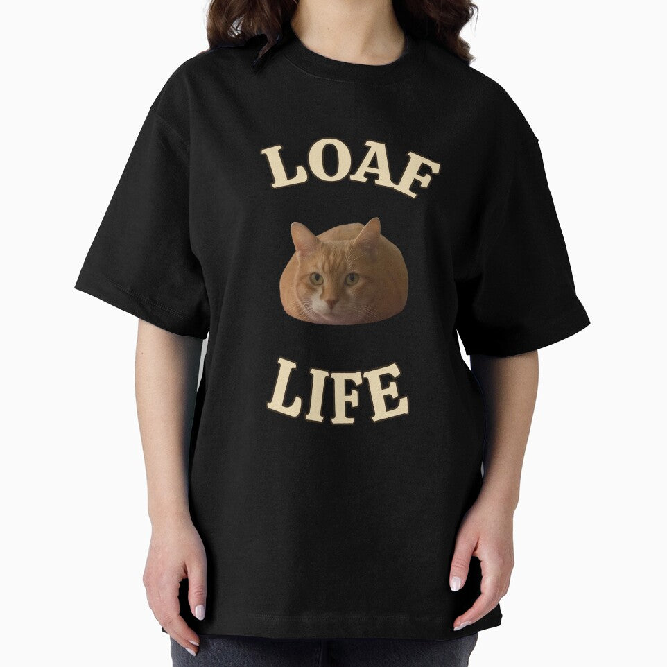 Loaf Life: The Only Tough Thing is Getting Up (Curved Text Edition) by MB-CatPrints