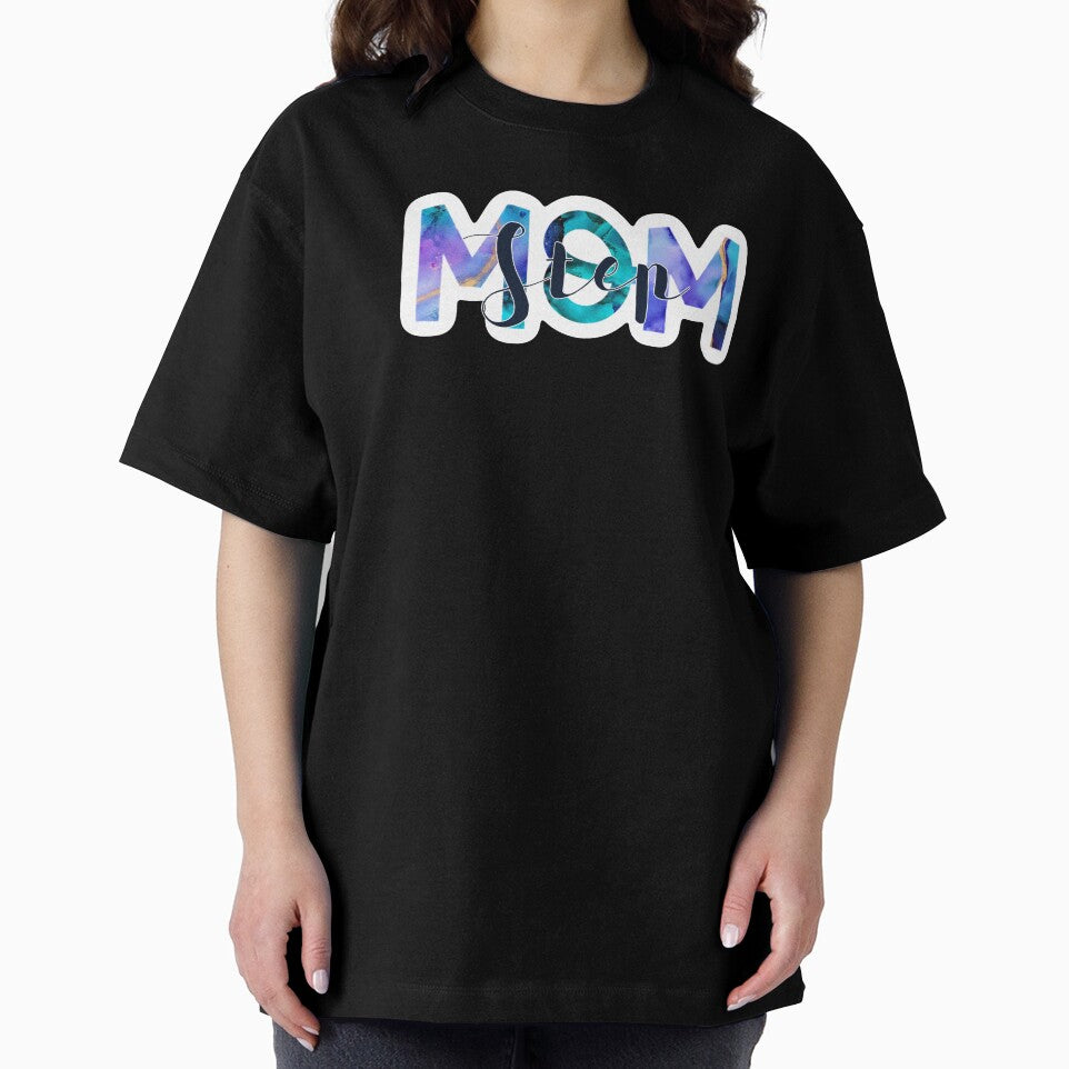Purple and Navy Blue Marbles “Step Mom” Design by SidderBug Designs