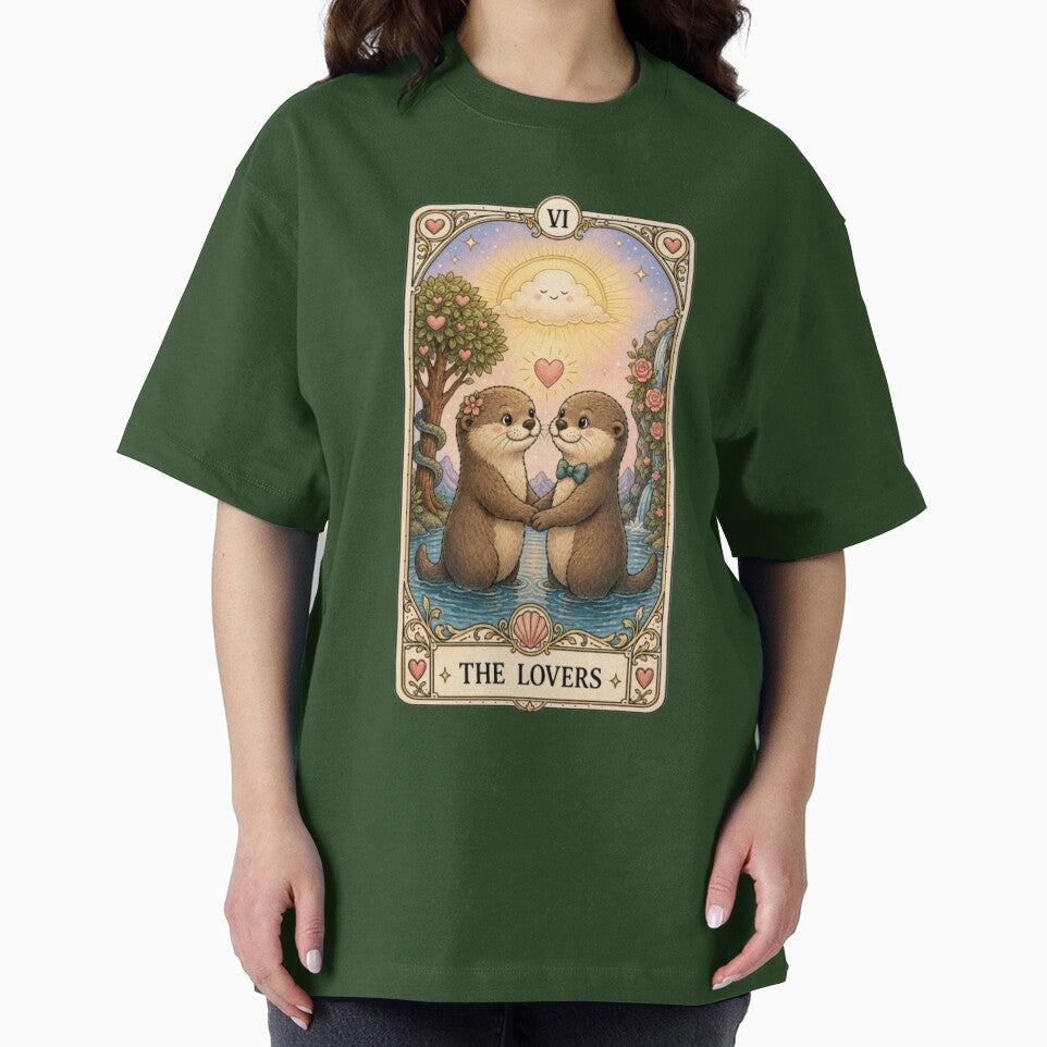 The Lovers Otter Tarot Card by katienicole93