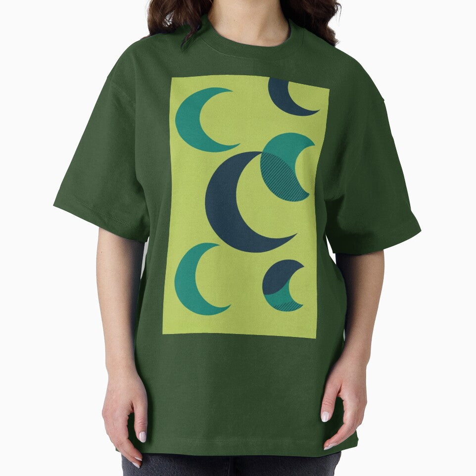 Abstract moon phases pattern — minimalist celestial design by xaiartist