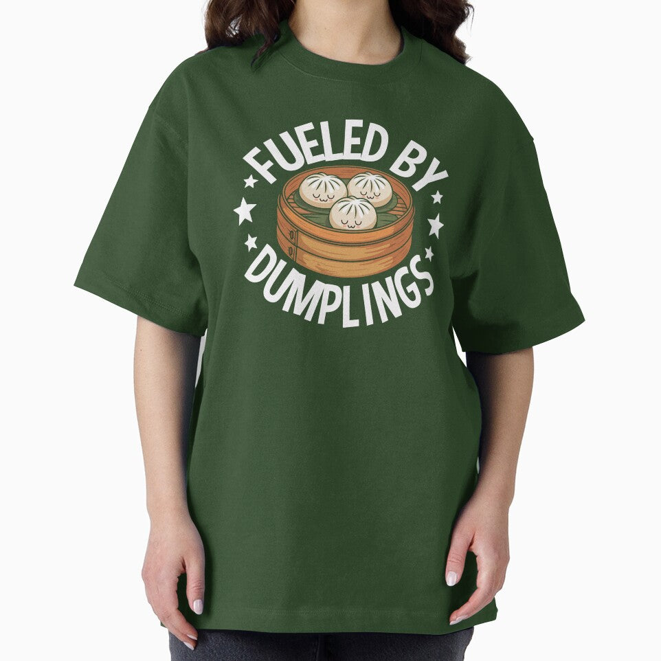 Fueled by Dumplings – Cute Dumplings in Bamboo Steamer Box by EmeraldeaArt
