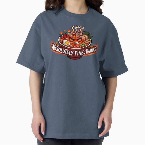 Absolutely Fine Flaming Hot Ramen Sarcastic Humour by Jaroslaw-S