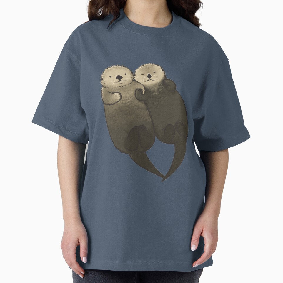 Significant Otters - Otters Holding Hands by StudioMarimo