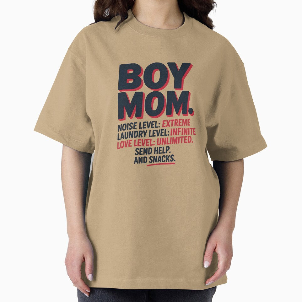 Funny Boy Mom Noise Laundry and Snacks Quote by Enea Kelo