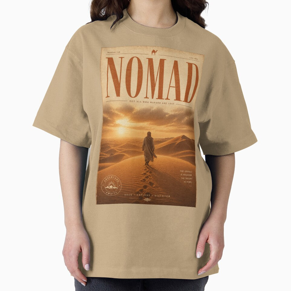 NOMAD – Luxury Desert Travel Poster | Sahara Wall Art | Vintage Adventure Editorial Print by Watchyyy