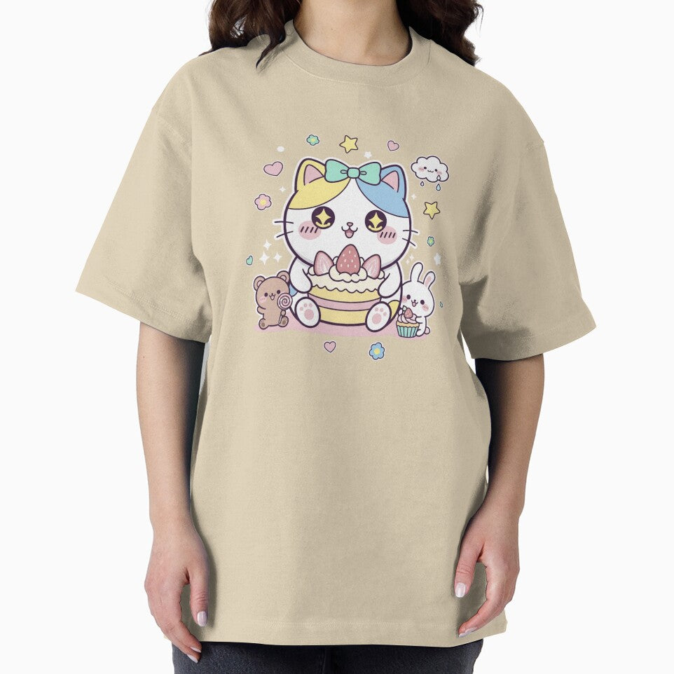 kawaii cute illustration classic tshirt and sticker by anandsiva2703