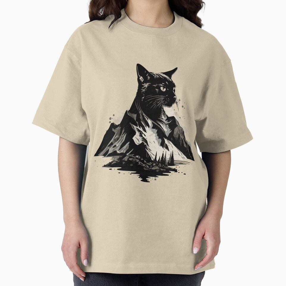 cat and mountain landscape by PositiveIdeas