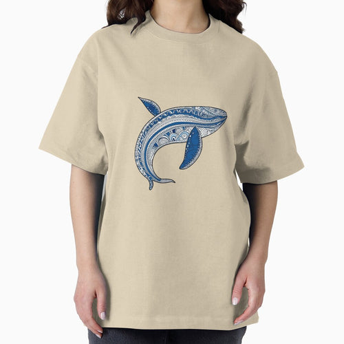 Aboriginal Art Blue Whale by sonorian