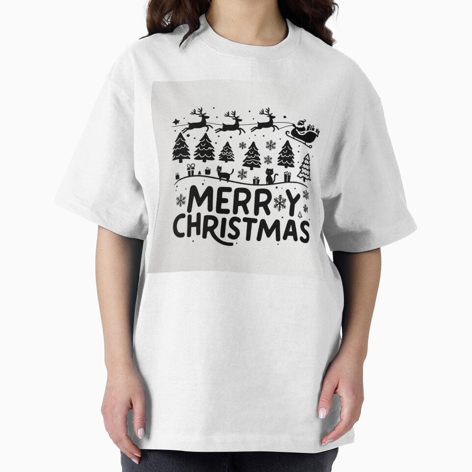 003 Merry Christmas in Black And White by Alexis Art Collection