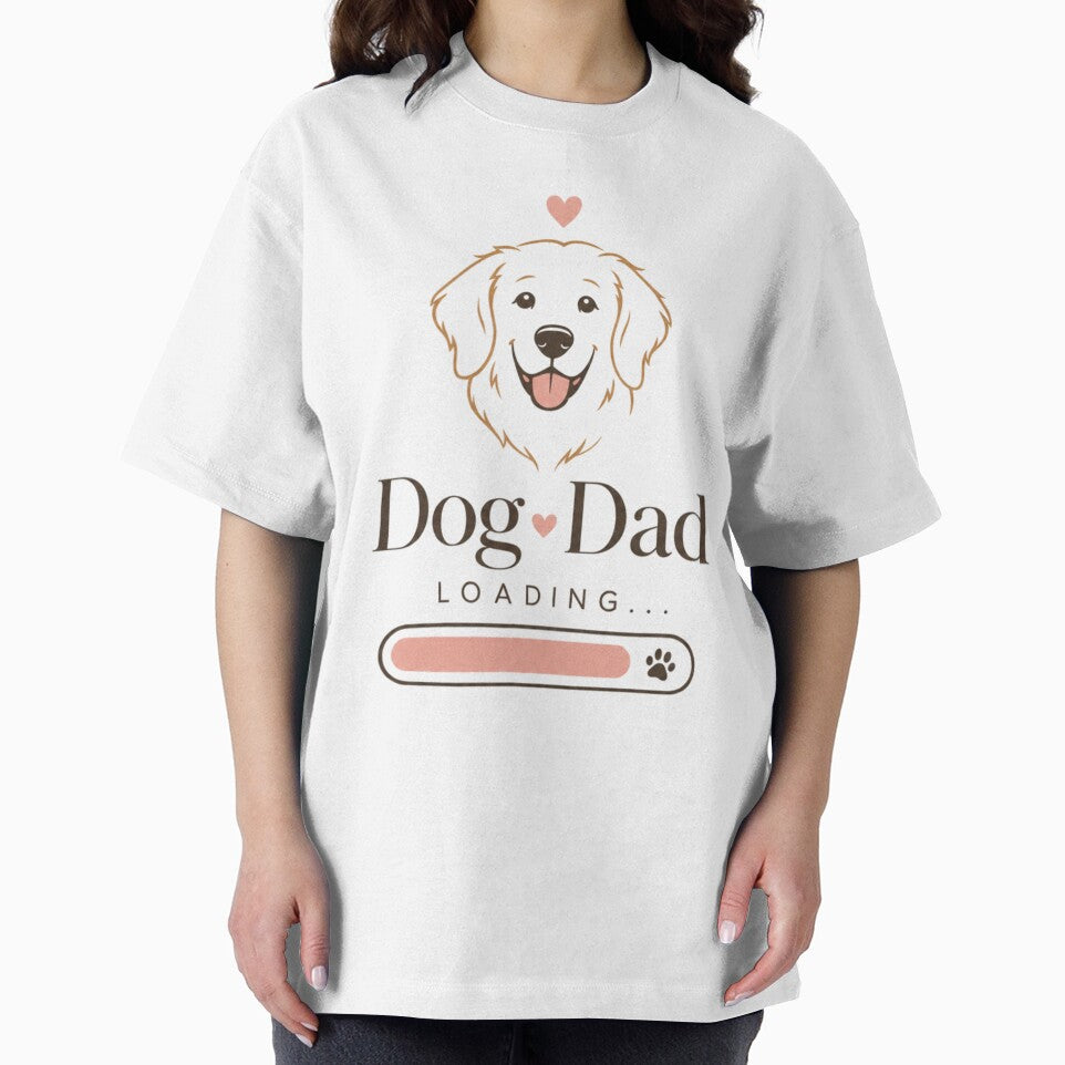 Minimalist Dog Dad Loading Golden Retriever Kawaii Laptop Skin Sticker by Ashley critters