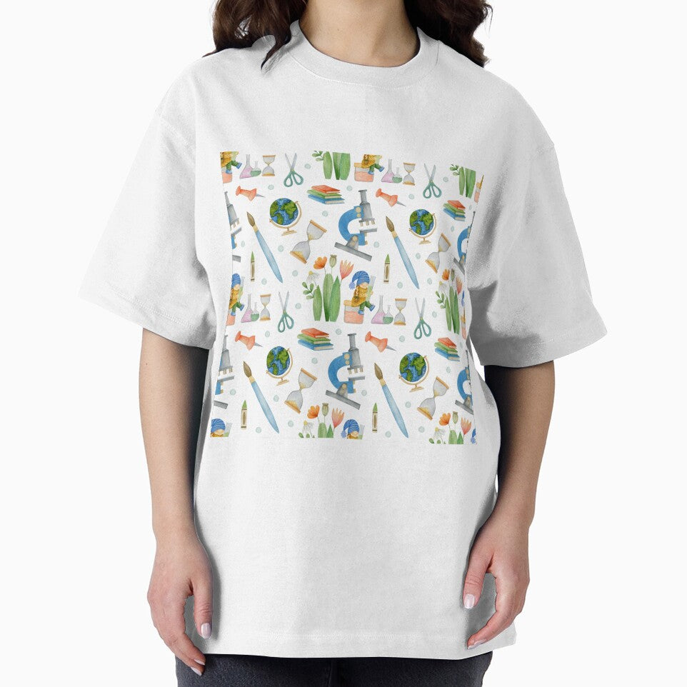 Teacher Seamless Pattern watercolor by Vanthuandesign
