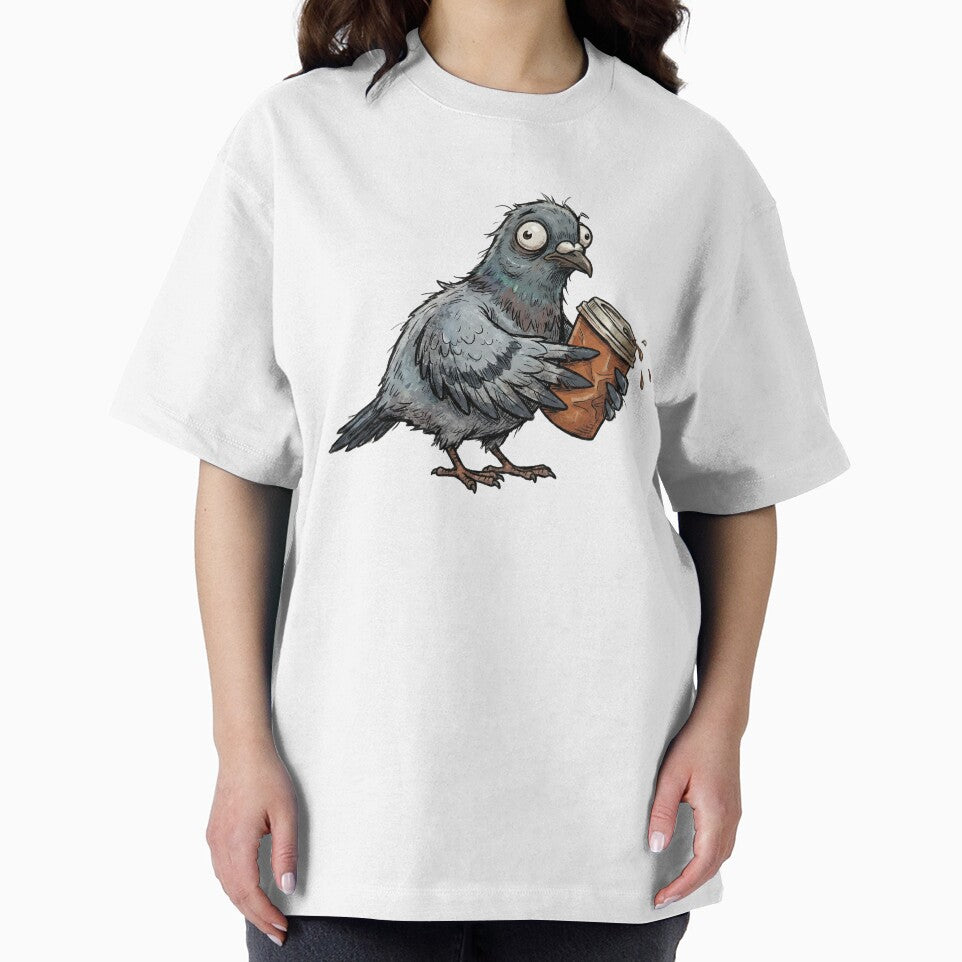 Chaos Pigeon Running on Caffeine and Spite Funny Street Bird by StickyGuys