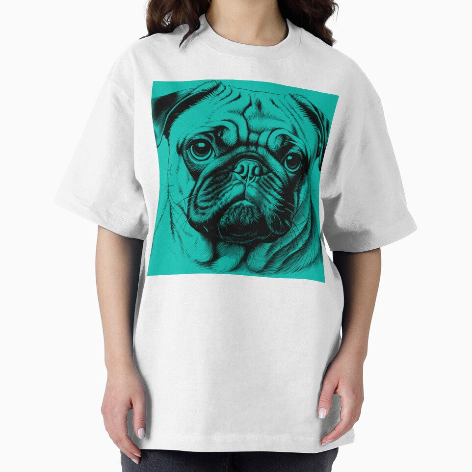 Portrait of a Pug by Flower Magic