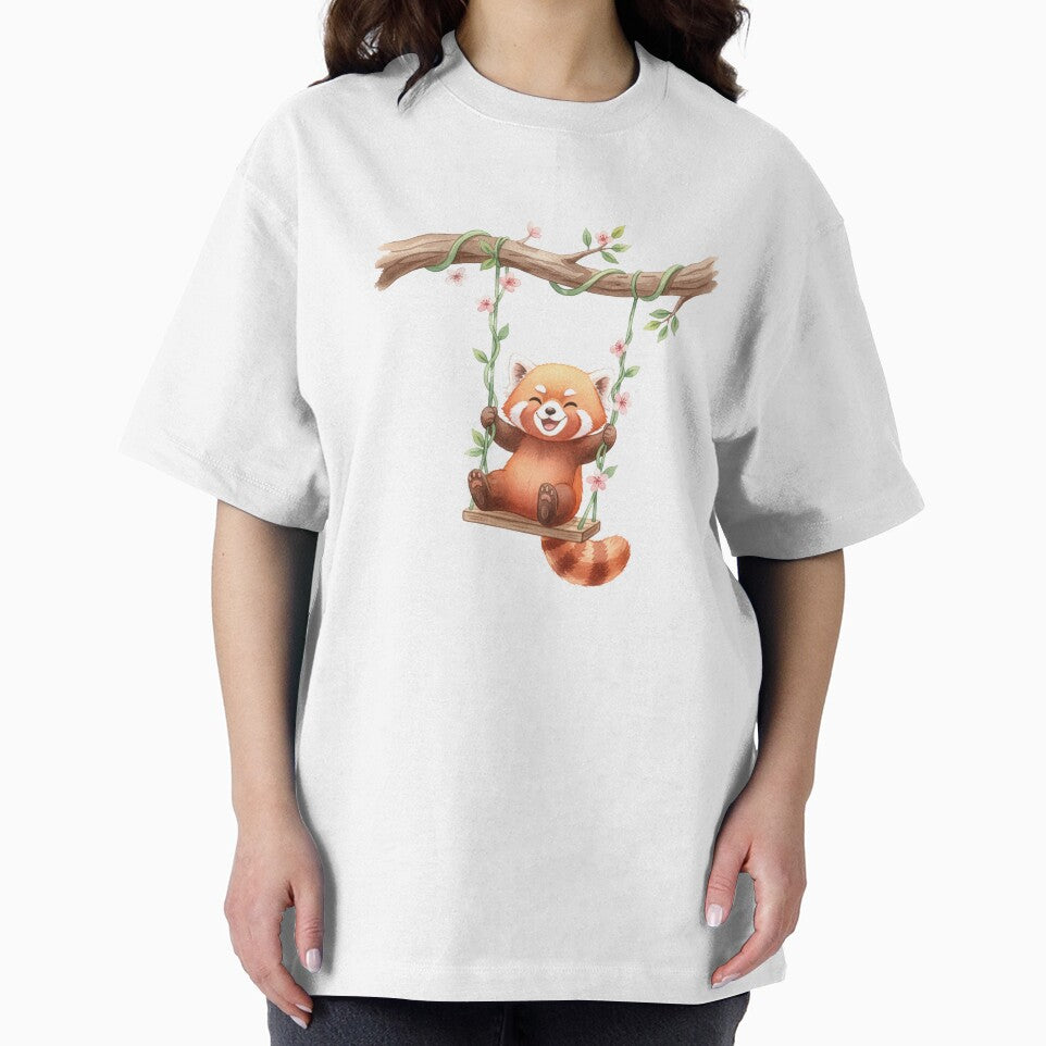 Red panda on a swing by Motivburg