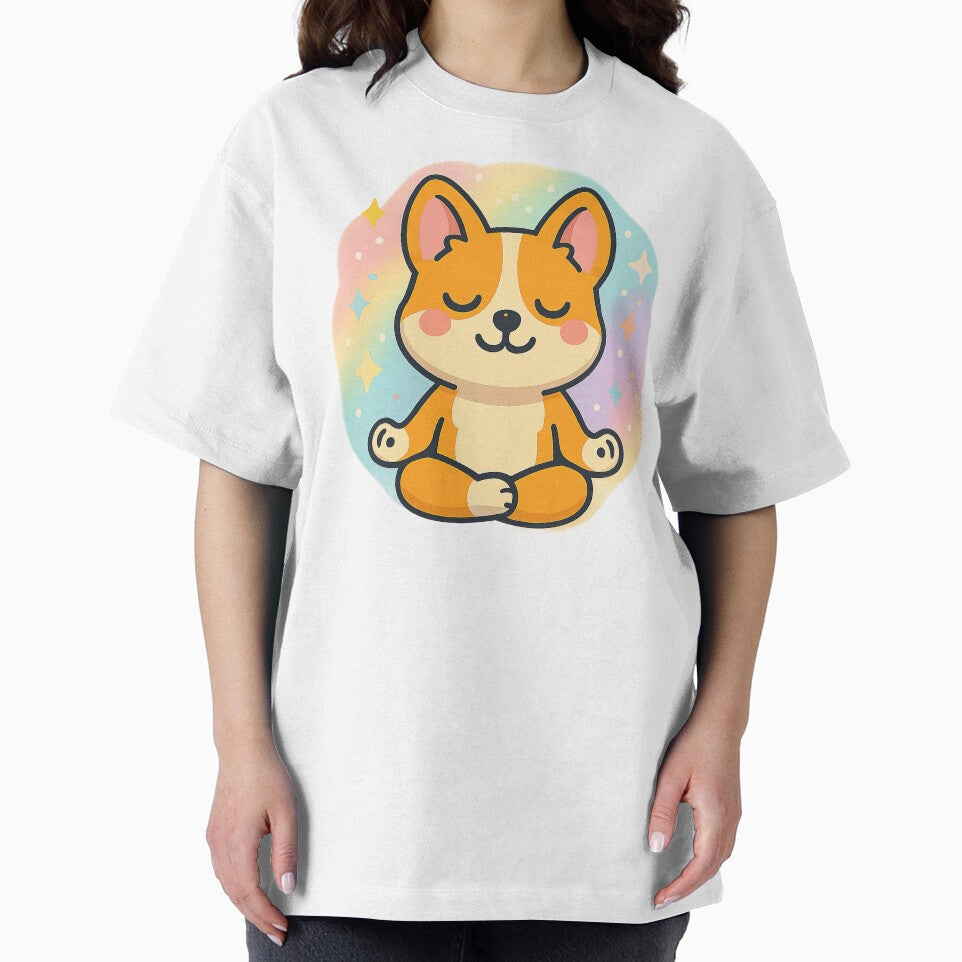Cute Kawaii Corgi Doing Yoga, Kawaii Corgi by graphic-genie