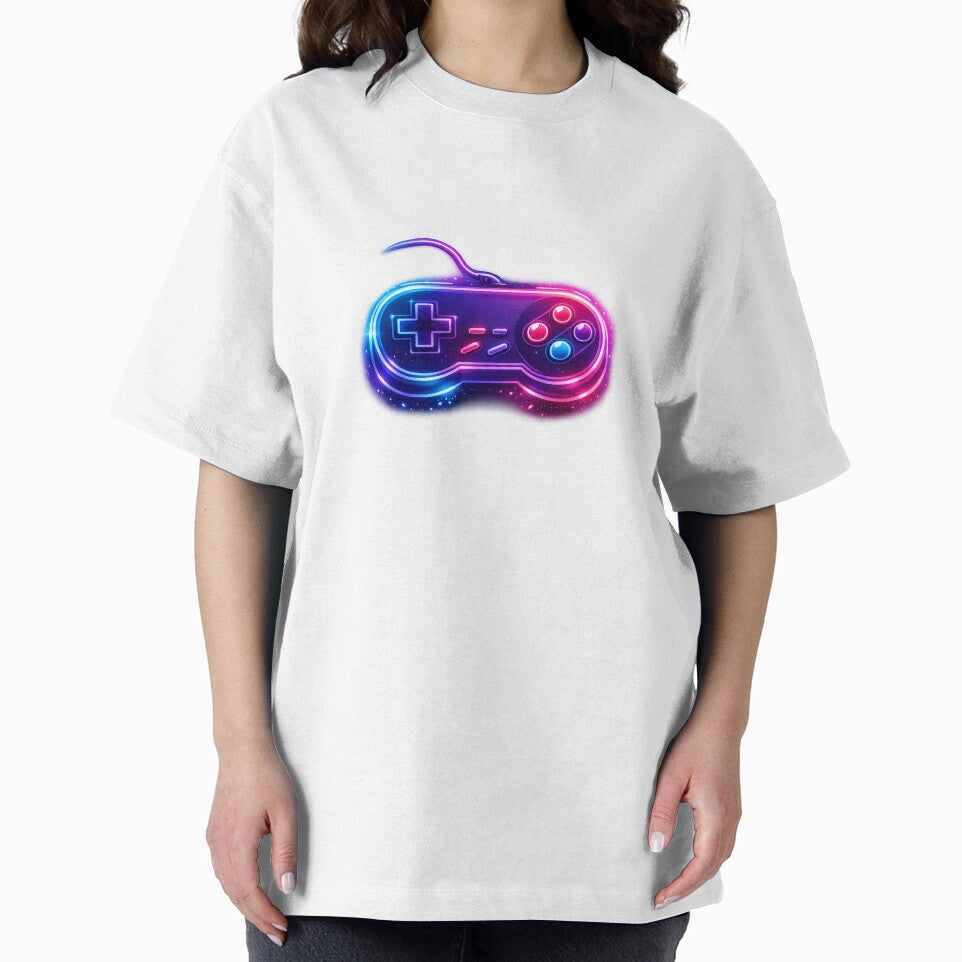 Retro Neon Gaming Controller – Synthwave Vaporwave Gamer Aesthetic – 80s Arcade Style Gaming Design by ArtWaveStudio8