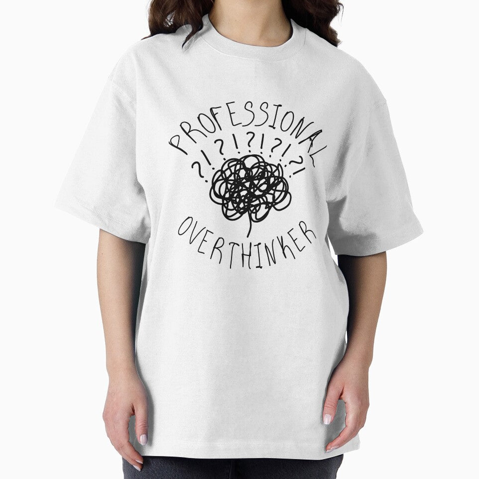 Professional Overthinker  - Overthinking Art, Deep Thinker Gift, Mindful Quotes, Anxiety Humor, Psychology Lover by BMLprint ⭐⭐⭐⭐⭐