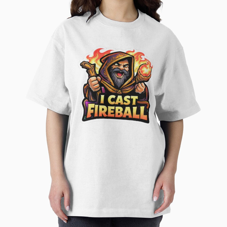 I Cast Fireball Chaotic Wizard Humor by Vibe Forge Gold