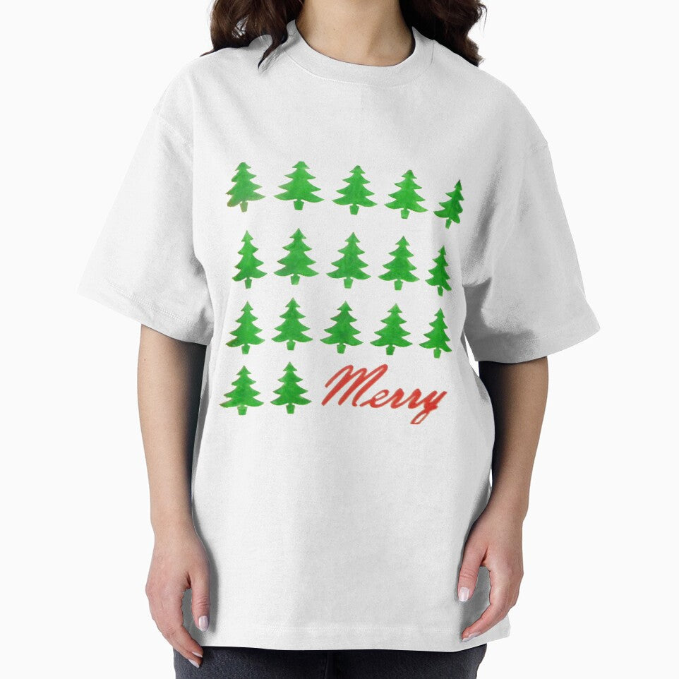 Merry with Christmas Trees by cabindog