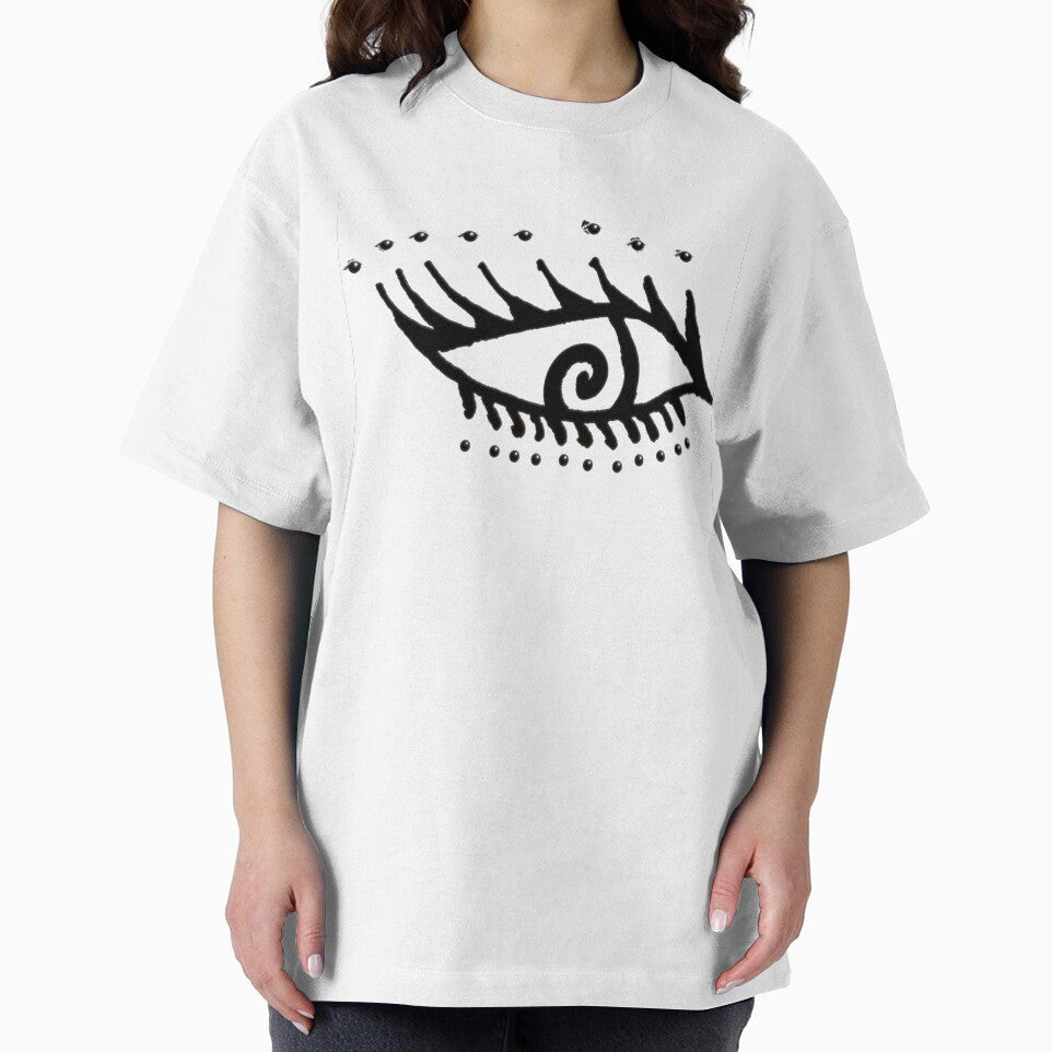 Zorla Visions 3rd eye symbol, minimal spiritual intuition design, Mystic line art. by Zorla Visions