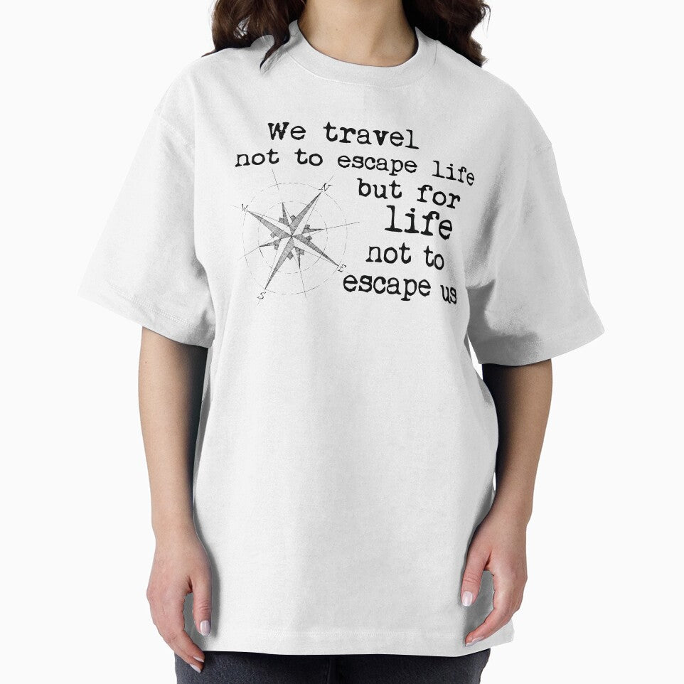 Travel Quote - We travel not to escape life, but for life not to escape us by NewNomads