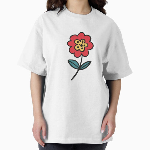 A RED FLOWER 60'S POP ART STYLE by infinitearte