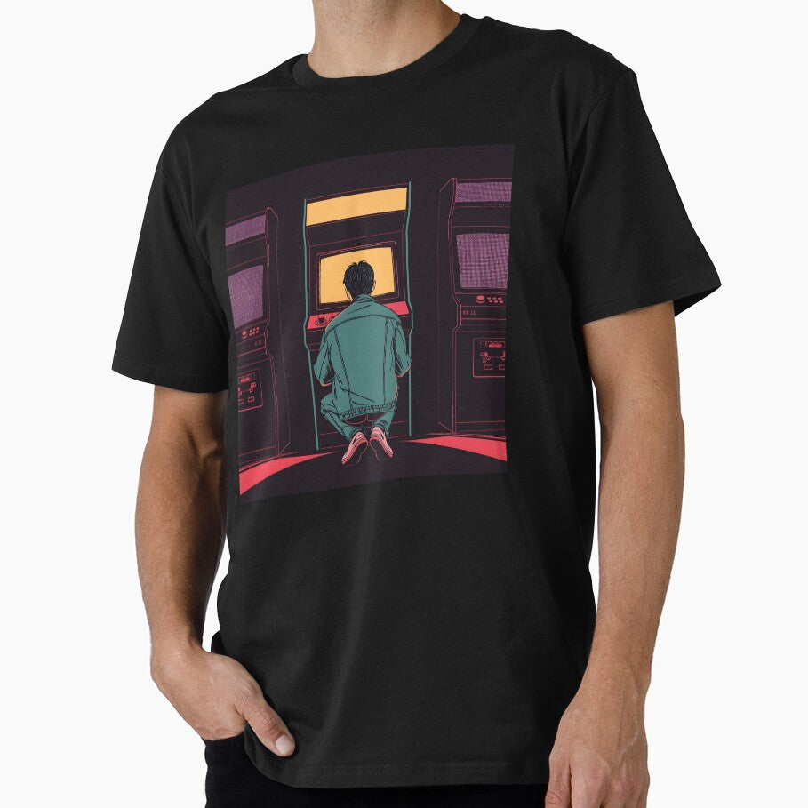 CRT Night Shift Hero – 80s Arcade Repair Tech Retro Gaming Tee by ThePixelArchive
