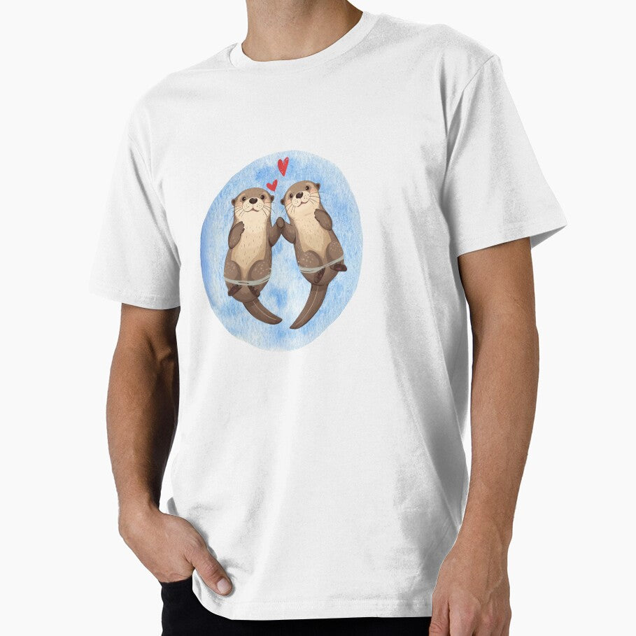 Otters Significant Holding Hands by Playful Strokes pom@pom
