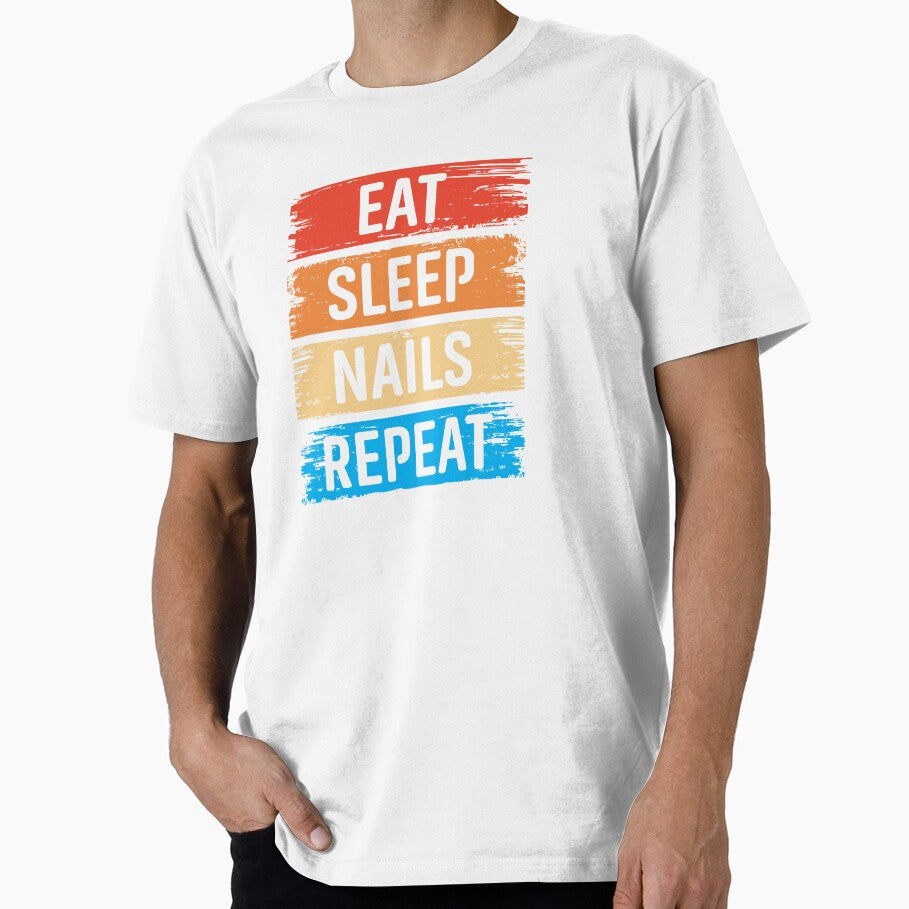 Eat Sleep Nails Repeat – Fun Nail Tech Gift Desig by EmeraldeaArt