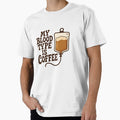 My Blood Type is Coffee – Funny Coffee Lover Design by JerryBahama