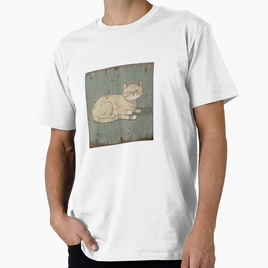 Annoyed Loaf Cat Folk Art by PictorialWhimsy