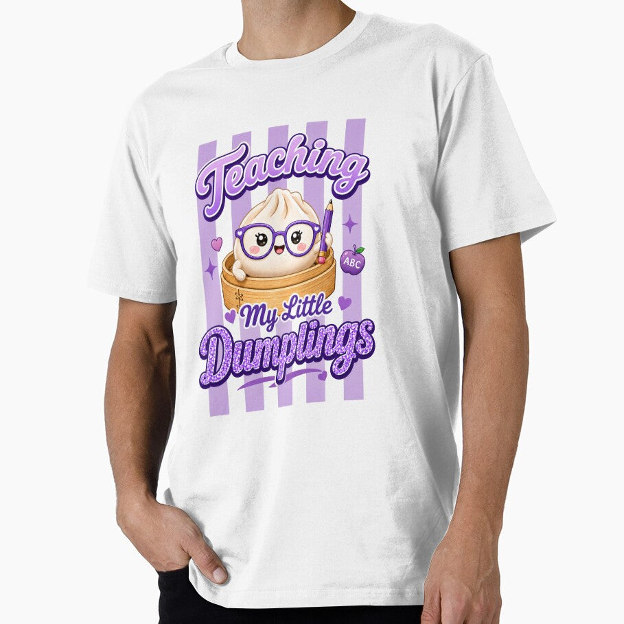 Teaching My Little Dumplings – Kawaii Dim Sum Design by EmeraldeaArt