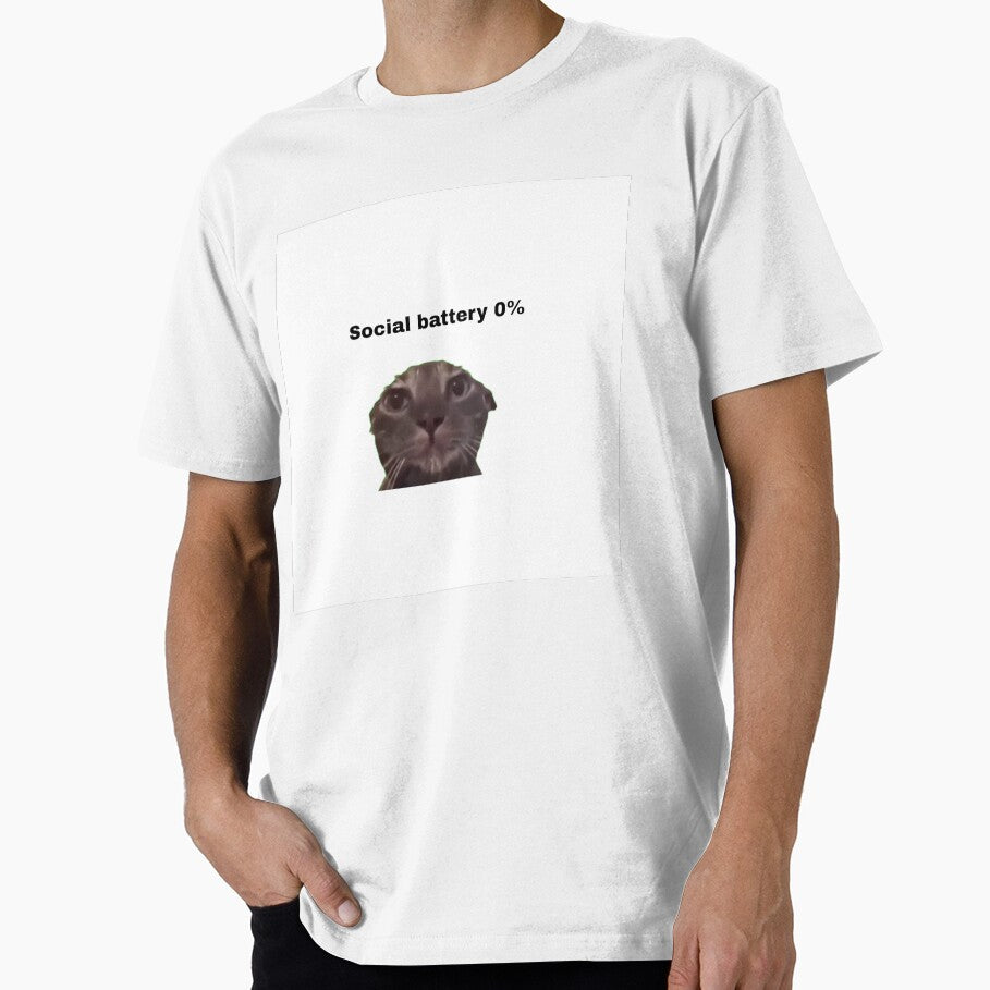 Social battery 0%funny introvert sticker by Evalook00