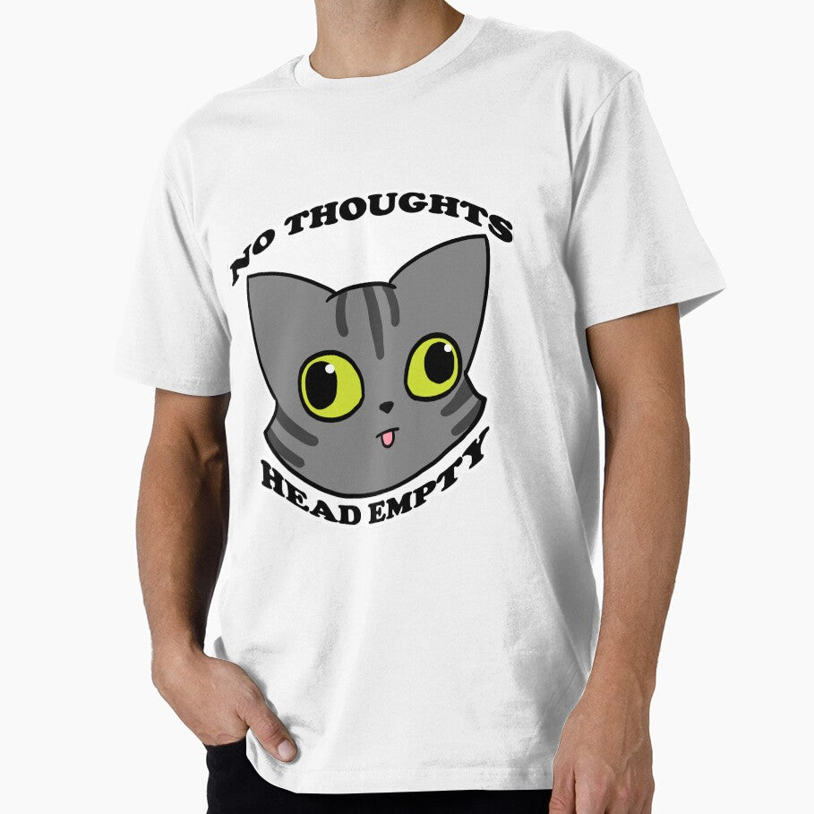 No Thoughts(Grey Stripes) by DecorativeCats