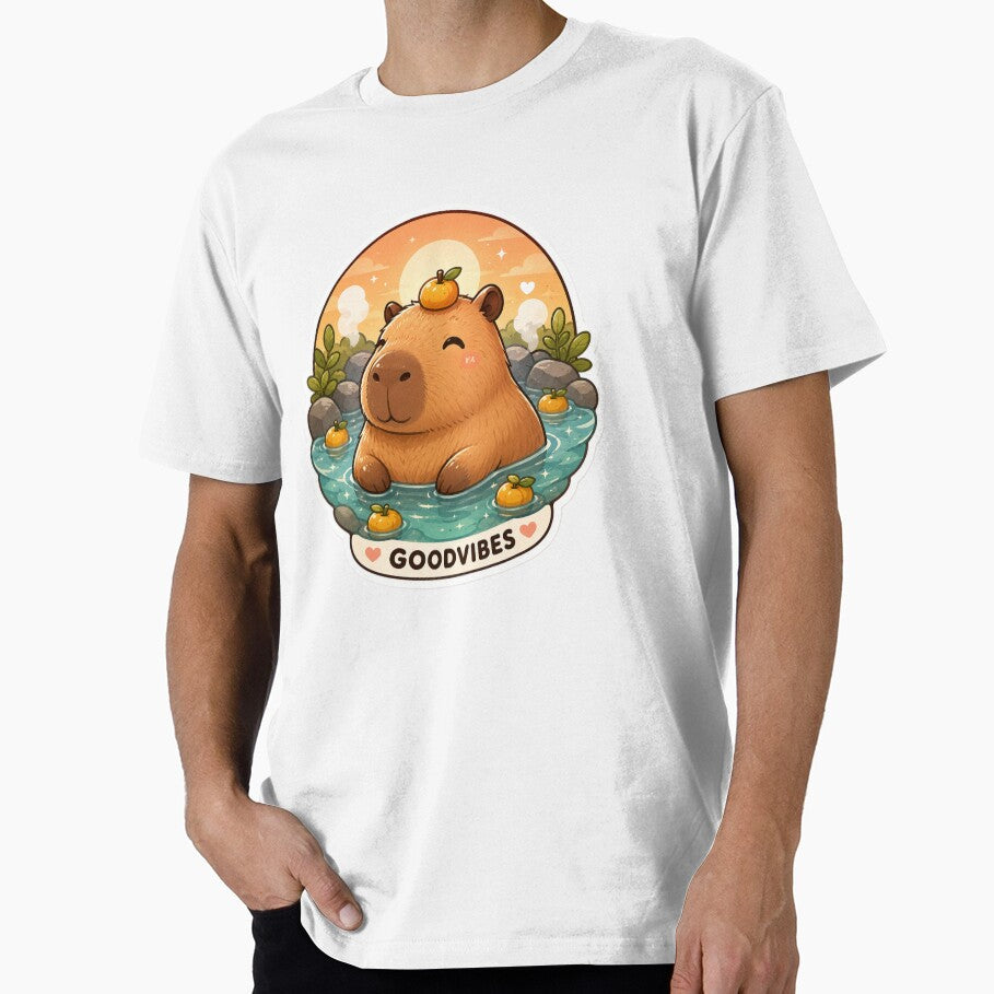 Chill Capybara Good Vibes by AstraDrip Studio