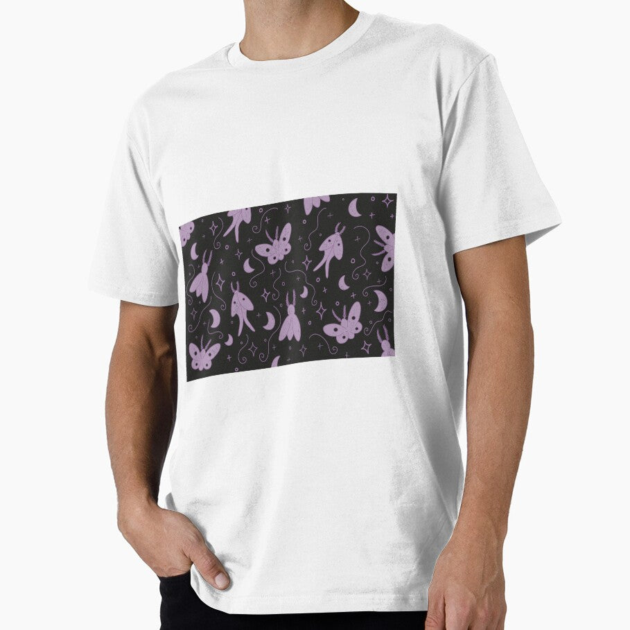 Black and Purple Moth Print Pattern by MaysMonsters