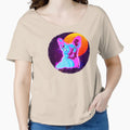 Sphynx Cat Shirt Trippy Hairless Cat T Shirt Neon Kitten by cgocgy