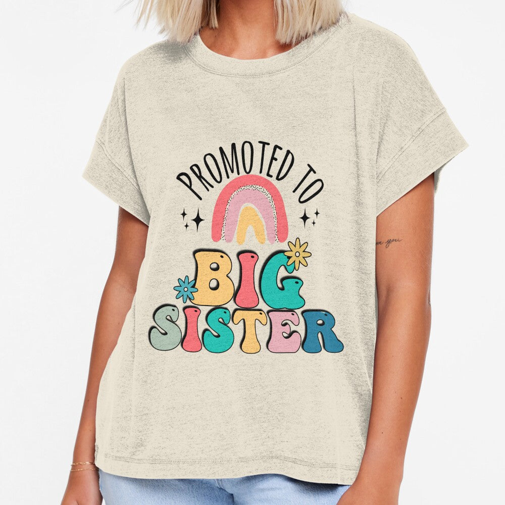 Cute colorful rainbow Promoted to big sister, pregnancy by FamilyGlowStore