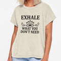 Exhale What You Don’t Need – Mindfulness Lotus Design by DesignHouse07