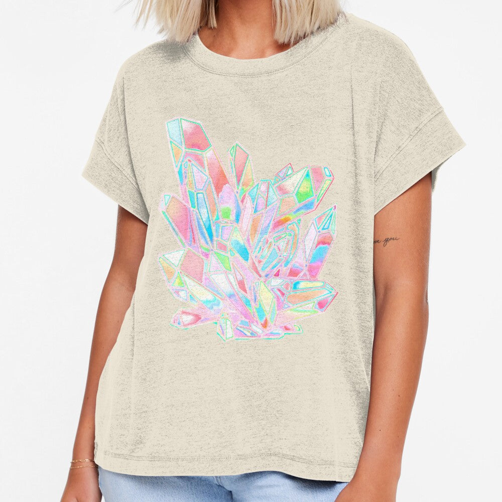 Pastel Rainbow Crystals, Crystal, Rainbow Crystals, Psychedelic, Psychedelic Crystal, Groovy Crystal by Clancy Rodgers