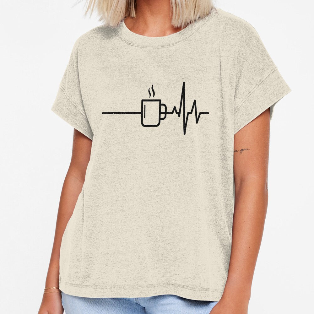 Coffee Mug Heartbeat EKG by dudelinart
