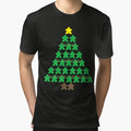 Christmas Tree Meeples with Lights Tabletop White Background by JEL-Designs