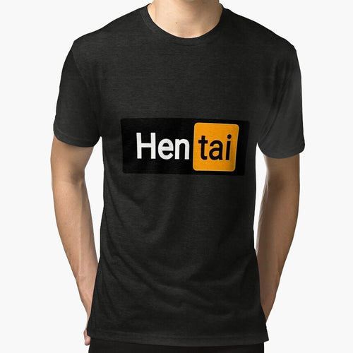 "Hen-tai" Anime Fan T-shirt Design by KazyWeeb