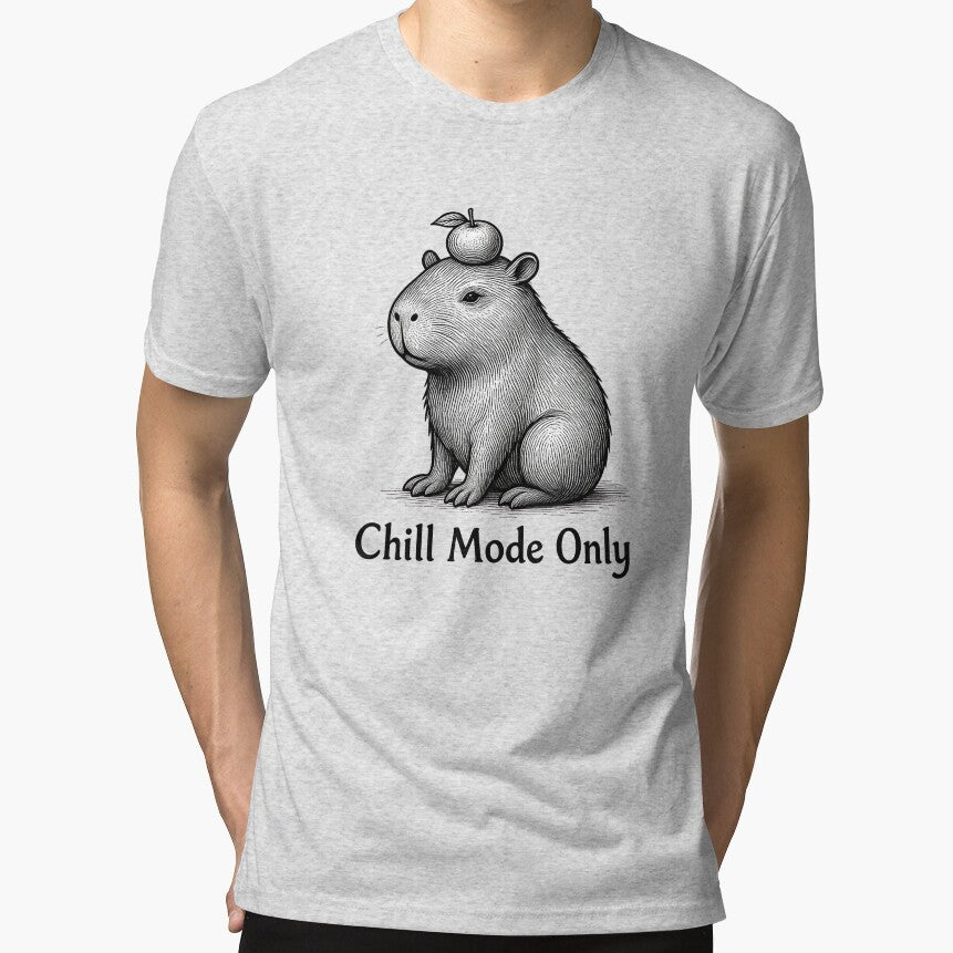 Chill Mode Only Cute Capybara Illustration by KAWAII STUDIO NB