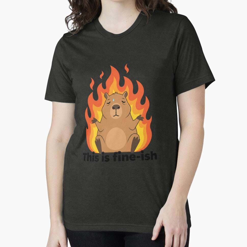 Zen Capybara Fire Meditation by DisignByPrince