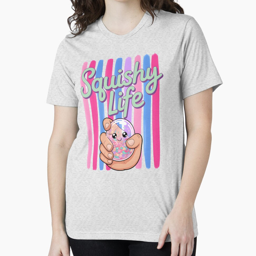 Squishy Life – Glitter Dumpling Squishy Retro Striped Design by EmeraldeaArt